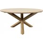 Salt utematgrupp runt 150 cm bord med 6 st matstolar med armstd - Gr teak