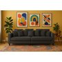 Soffa 4-sits 270 cm antracit tyg - Brandy