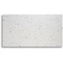 Terrazzo soffbord 110x60 cm - Bianco Terrazzo & underrede AIR i svart metall