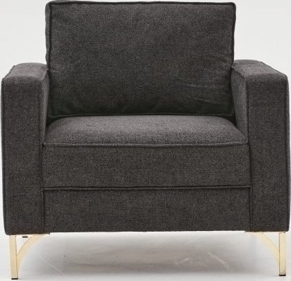 Berlin fåtölj - Antracit/guld Berlin fåtölj - Antracit/guld