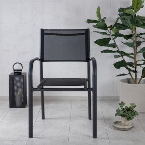 Chaise de salle  manger Santorini - Noir