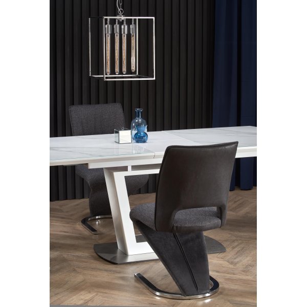 Table  manger Risk 160-200 cm - Marbre blanc