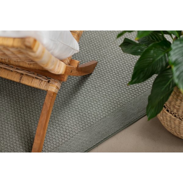 Miami platgeweven tapijt Groen