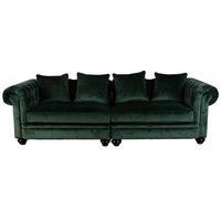 Chesterfield Sir Nelson Large 260 cm - Deep Forrest Sammet Chesterfield Sir Nelson Large 260 cm - Deep Forrest Sammet