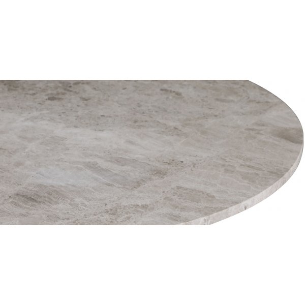 Sumo matbord i marmor Ø130 cm - Oljad ek / gråbeige marmor Sumo matbord i marmor Ø130 cm - Oljad ek / gråbeige marmor