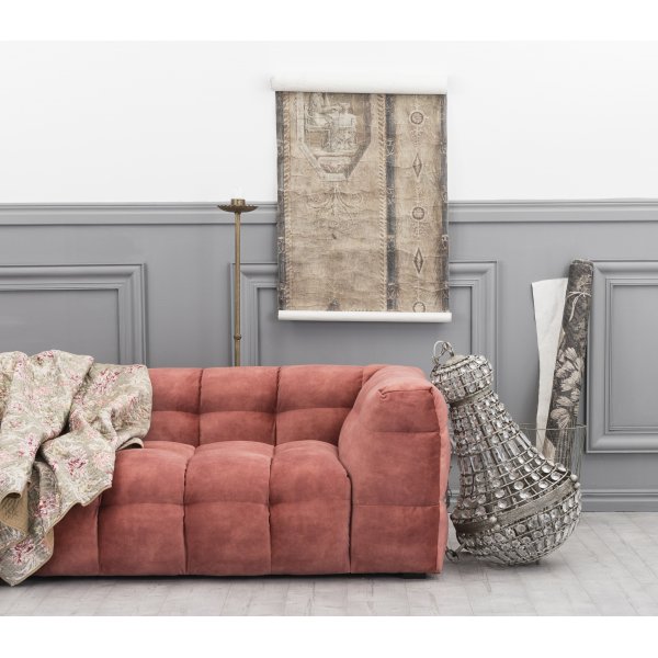 Nova 3-sits soffa - Mrkrosa sammet