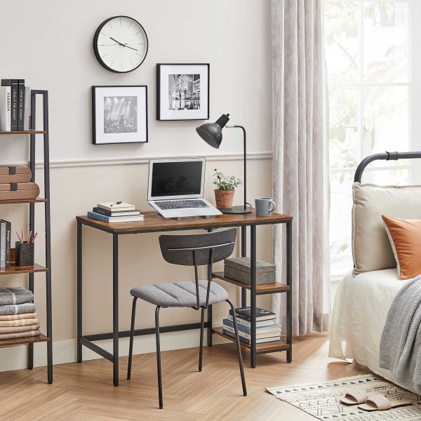 Bureau Osman 120 x 60 cm - Marron/noir Bureau Osman 120 x 60 cm - Marron/noir