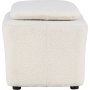 Laurel sittpuff - Vit boucle
