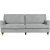 Canap 3 places de luxe Howard Watford - Gris