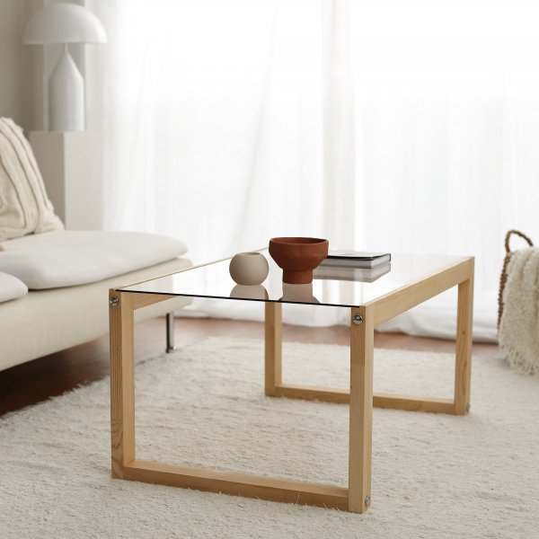 Table basse Via 85 x 55 cm - Pin clair Table basse Via 85 x 55 cm - Pin clair