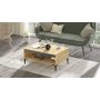 Aristo soffbord 90 x 60 cm - Felt/antracit