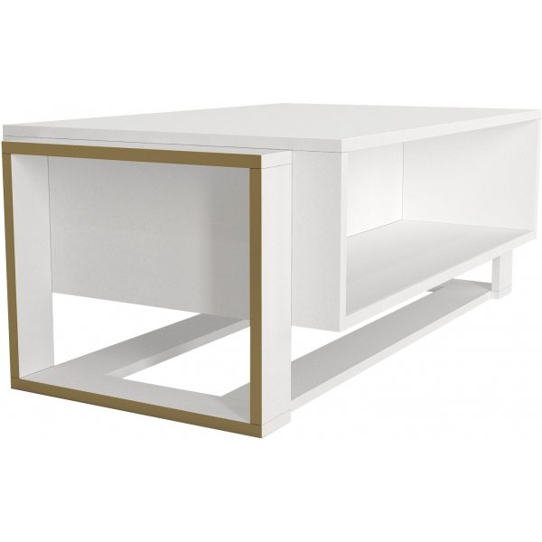 Table basse Bianco 106,4 x 60 cm - Blanc/or Table basse Bianco 106,4 x 60 cm - Blanc/or