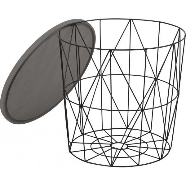 Roseanne lampbord Ø42 cm - Grå/svart Roseanne lampbord Ø42 cm - Grå/svart