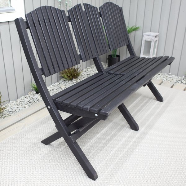 Groupe de repas Haväng (canapé avec 2 chaises et table) - Noir Groupe de repas Haväng (canapé avec 2 chaises et table) - Noir