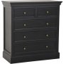 Commode noire - Bristol + Pieds de meubles