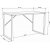 Bureau Layton 120 x 60 cm - Blanc/chne