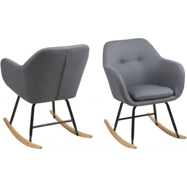 Chaise berante Emilia - Gris fonc