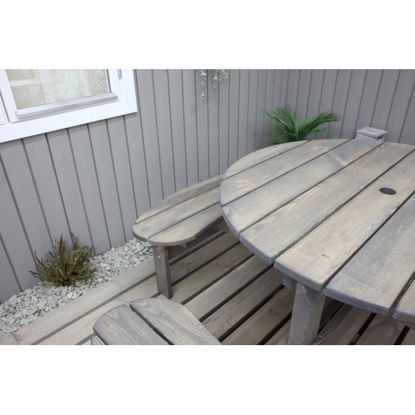 Ronda möbelgrupp - Trädgårdsbänk & bord i ett - Grå Ronda möbelgrupp - Trädgårdsbänk & bord i ett - Grå
