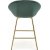 Tabouret de bar Pelican 112 - Vert fonc/or