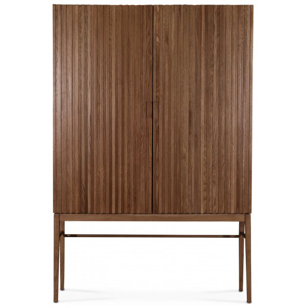 Nova hgskp med lamellfronter H185 cm - Valnt