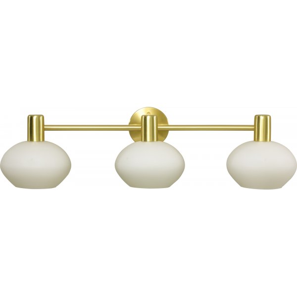 Elba wandlamp - Mat Messing/Opaalwit