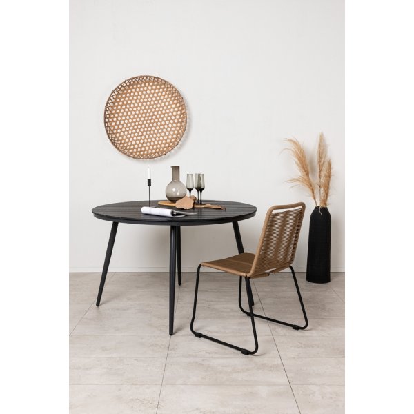 Break eettafel 120 cm - Zwart