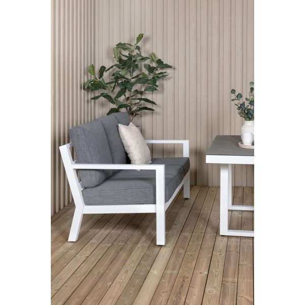 Barcelona soffgrupp - Vit/grå Barcelona soffgrupp - Vit/grå