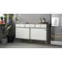 Rome dressoir met 2 schuifdeuren en 3 laden - Hickory/wit