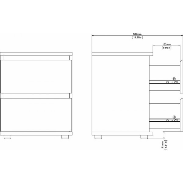 Chevet Nova - Chêne Chevet Nova - Chêne