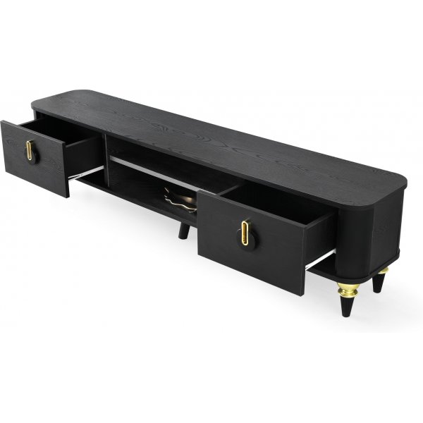 Meuble TV Royal - Noir/or Meuble TV Royal - Noir/or