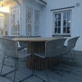 Kundbild Salt� ovalt matbord i teak - 200 cm: S� n�jd med v�rt fina bord ?????