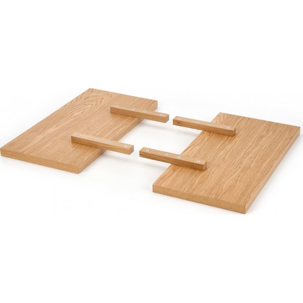 Table à manger Kasady 135-185 cm - Chêne Wotan/noir Table à manger Kasady 135-185 cm - Chêne Wotan/noir