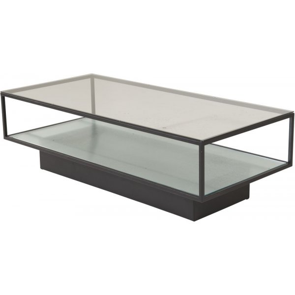 Agnäs soffbord 130 x 60 cm - Svart/glas Agnäs soffbord 130 x 60 cm - Svart/glas