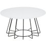 Casia soffbord 80 cm - Vit/svart