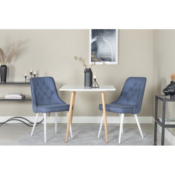 Table à manger Bridge 75 cm - Blanc/chêne Table à manger Bridge 75 cm - Blanc/chêne