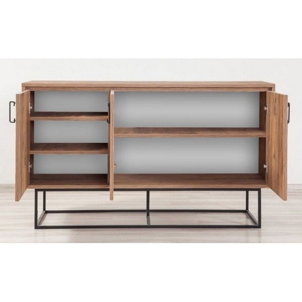 Quantum Mare dressoir - Grenen/zwart Quantum Mare dressoir - Grenen/zwart