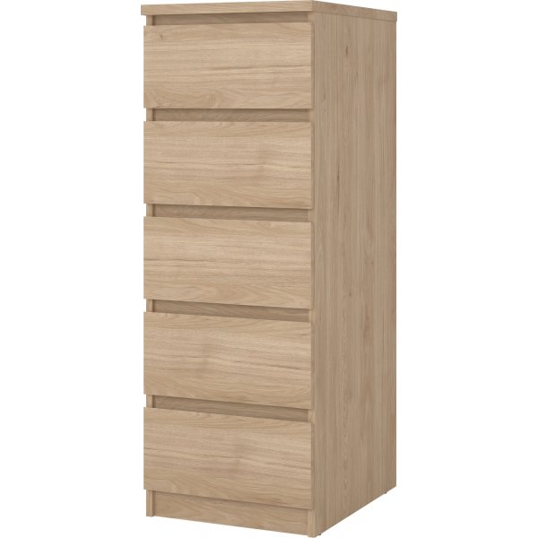 Naia smal dressoir met 5 laden - Hickory Naia smal dressoir met 5 laden - Hickory