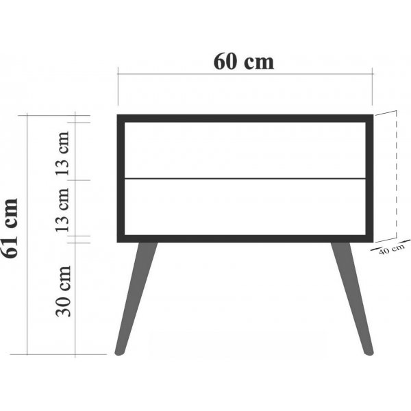 City Daisy nachtkastje - Beige