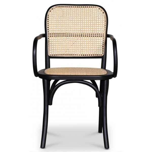 Malmby karmstol böjträ svart/rotting + Möbeltassar Malmby karmstol böjträ svart/rotting + Möbeltassar