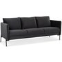 Kingsley 3-sits soffa gr sammet