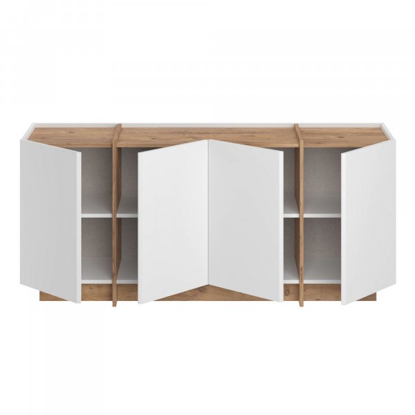 Sideboard Dromma 180 cm - Vit/Atlantic Pine