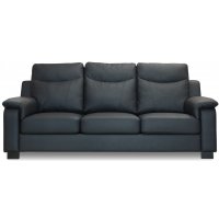 Atlas 3-sits soffa med hög rygg - Svart (PU) Atlas 3-sits soffa med hög rygg - Svart (PU)
