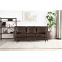 Soffa svngd 3-sits 225 cm brun vintage