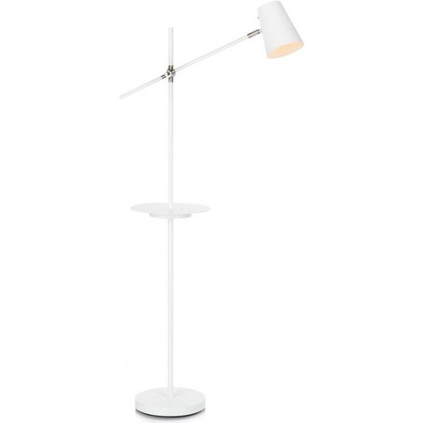 Linear Golvlampa med USB - Vit