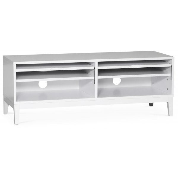Borgholm vit TV-bänk 126x45 cm Borgholm vit TV-bänk 126x45 cm