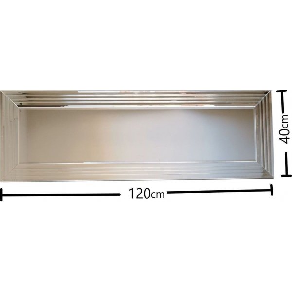 Adonis spiegel 120x40 cm - Zilver