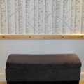 Kundbild Lysö sittbänk med förvaring - Sammet: Lysö sittbänk i hall