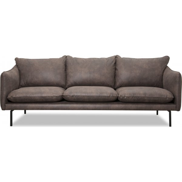 Bjrndal 3-sits soffa - Mrkbrunt ecolder