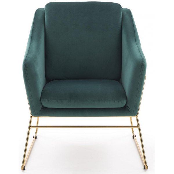 Bergliot ftlj - Grn (sammet) / Mssing