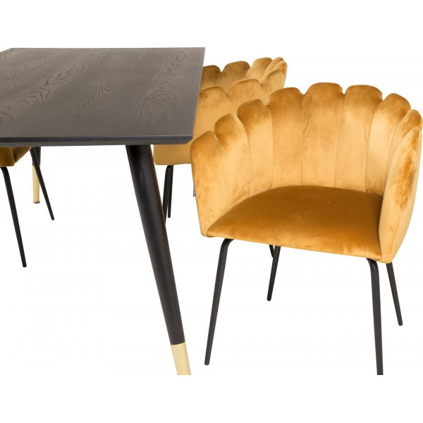 Halmstad karmstol - Gul Halmstad karmstol - Gul